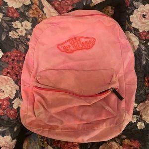 VANS bleached pink backpack